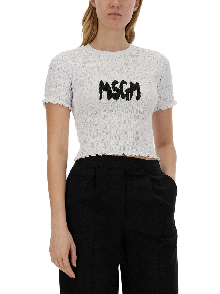 msgm T-SHIRT WITH LOGO