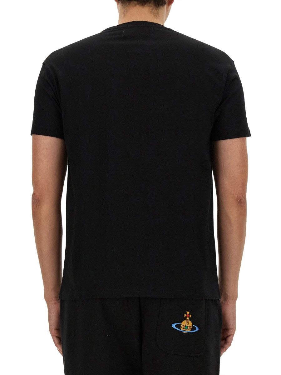 Vivienne Westwood T-SHIRT WITH ORB EMBROIDERY