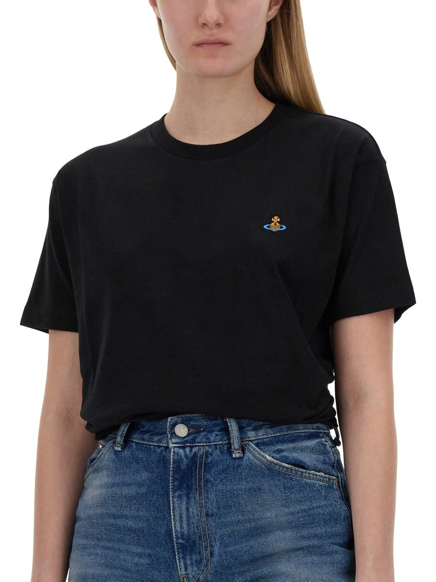 Vivienne Westwood T-SHIRT WITH ORB EMBROIDERY