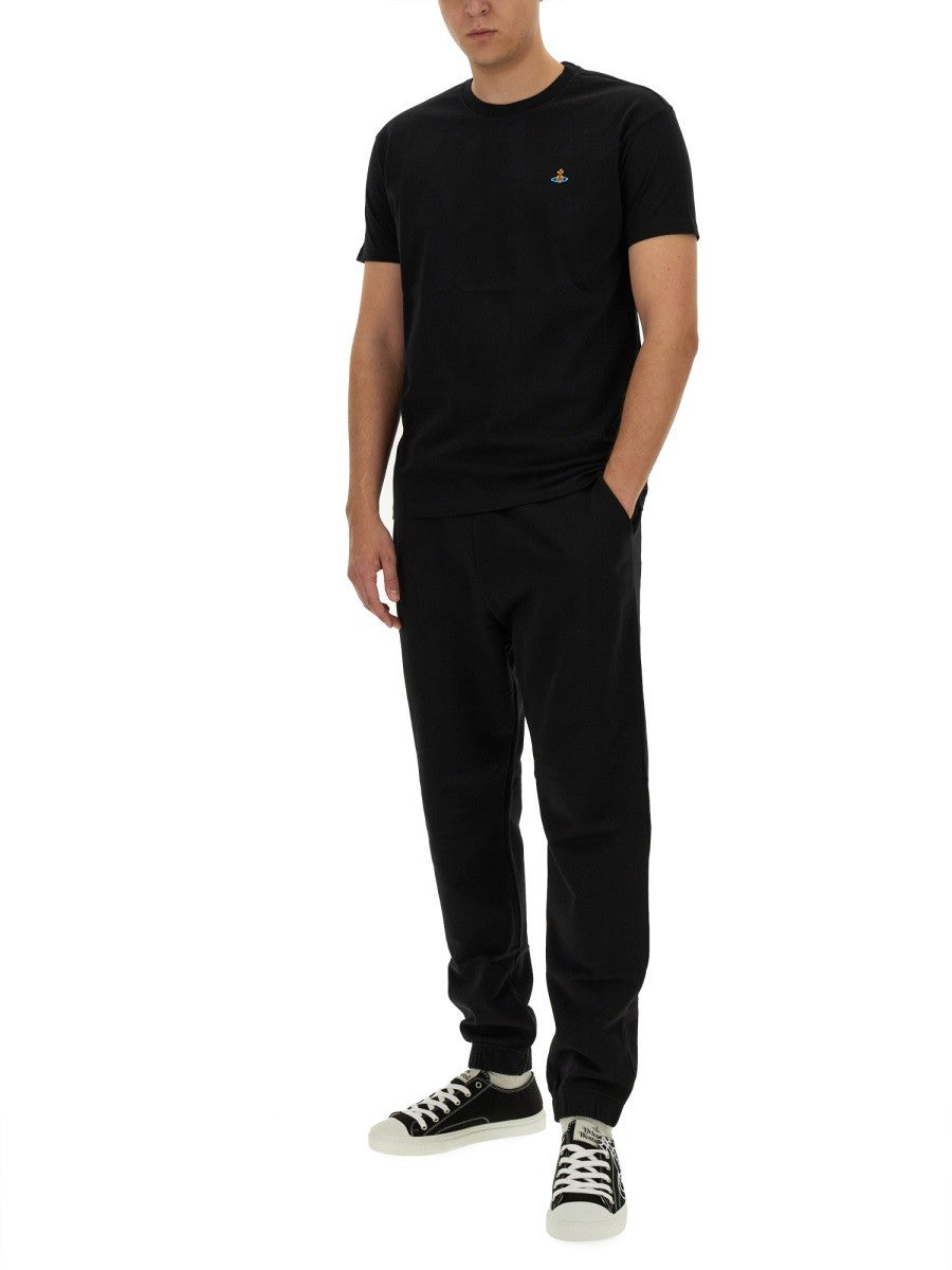 Vivienne Westwood T-SHIRT WITH ORB EMBROIDERY