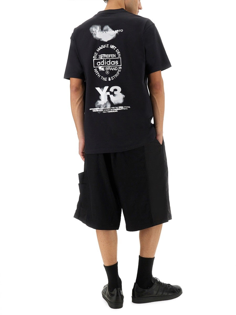 Y - 3 T-SHIRT WITH PRINT