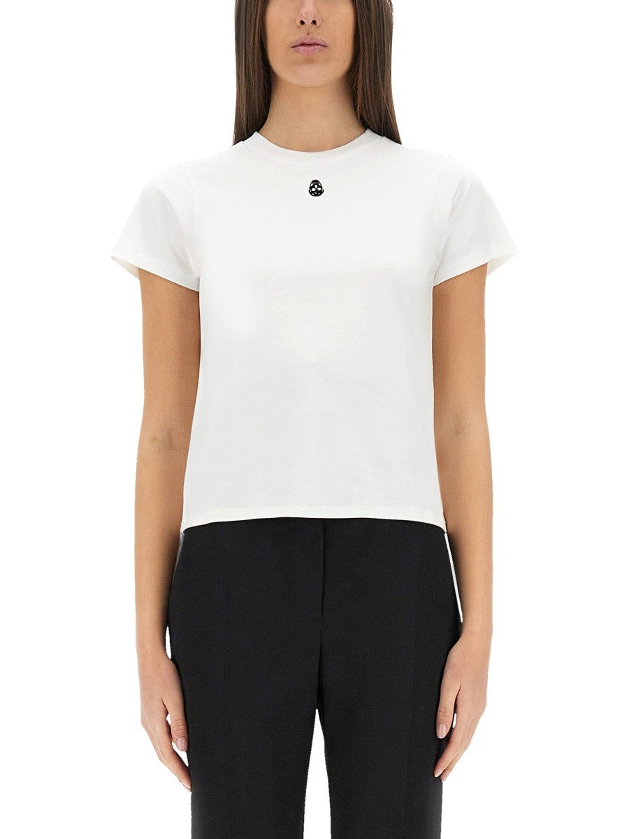 Alexander Mcqueen T-SHIRT WITH "SKULL" EMBROIDERY