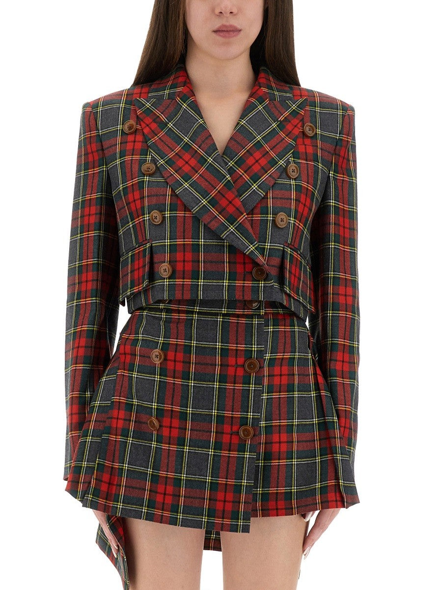 Vivienne Westwood TARTAN CROPPED JACKET