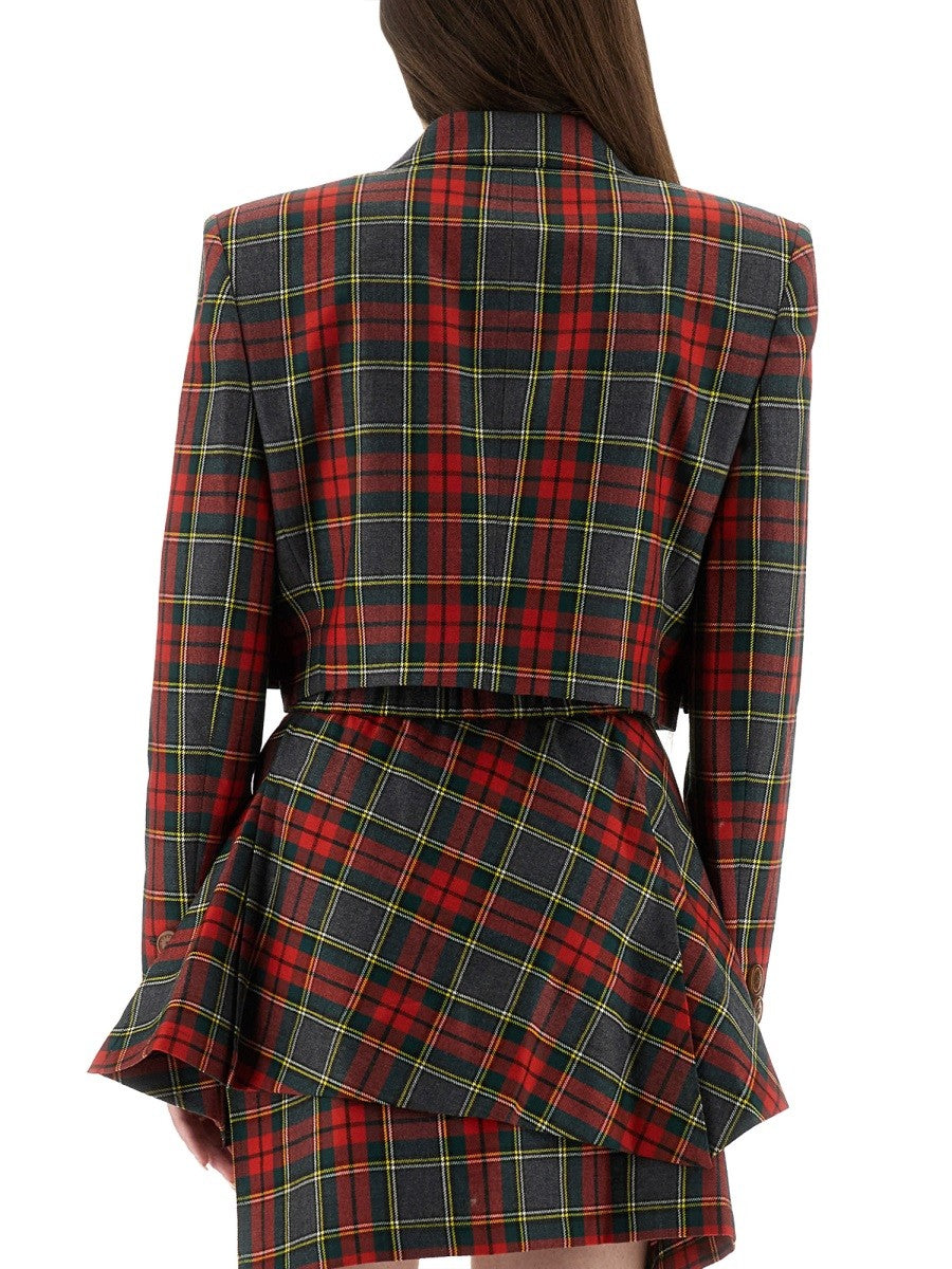 Vivienne Westwood TARTAN CROPPED JACKET