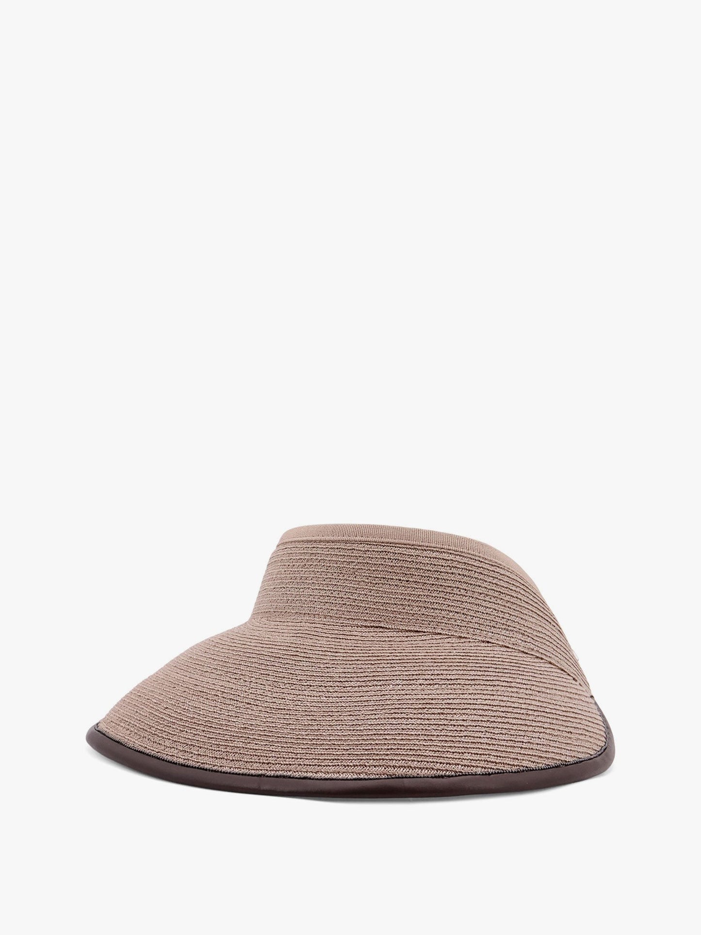 Brunello Cucinelli Techno hemp and cotton visor with Monili detail