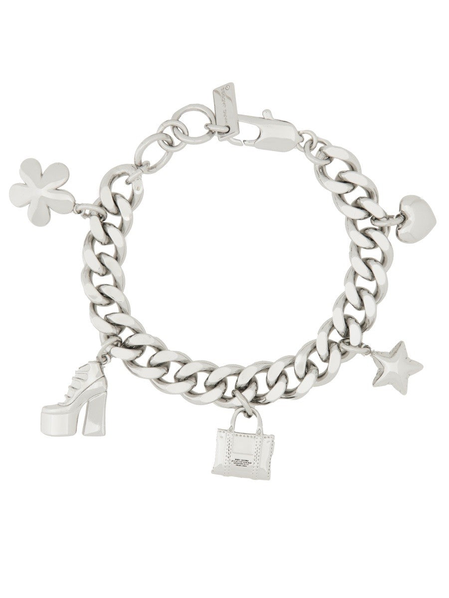 Marc Jacobs "THE MINI ICON CHARM" CHAIN BRACELET
