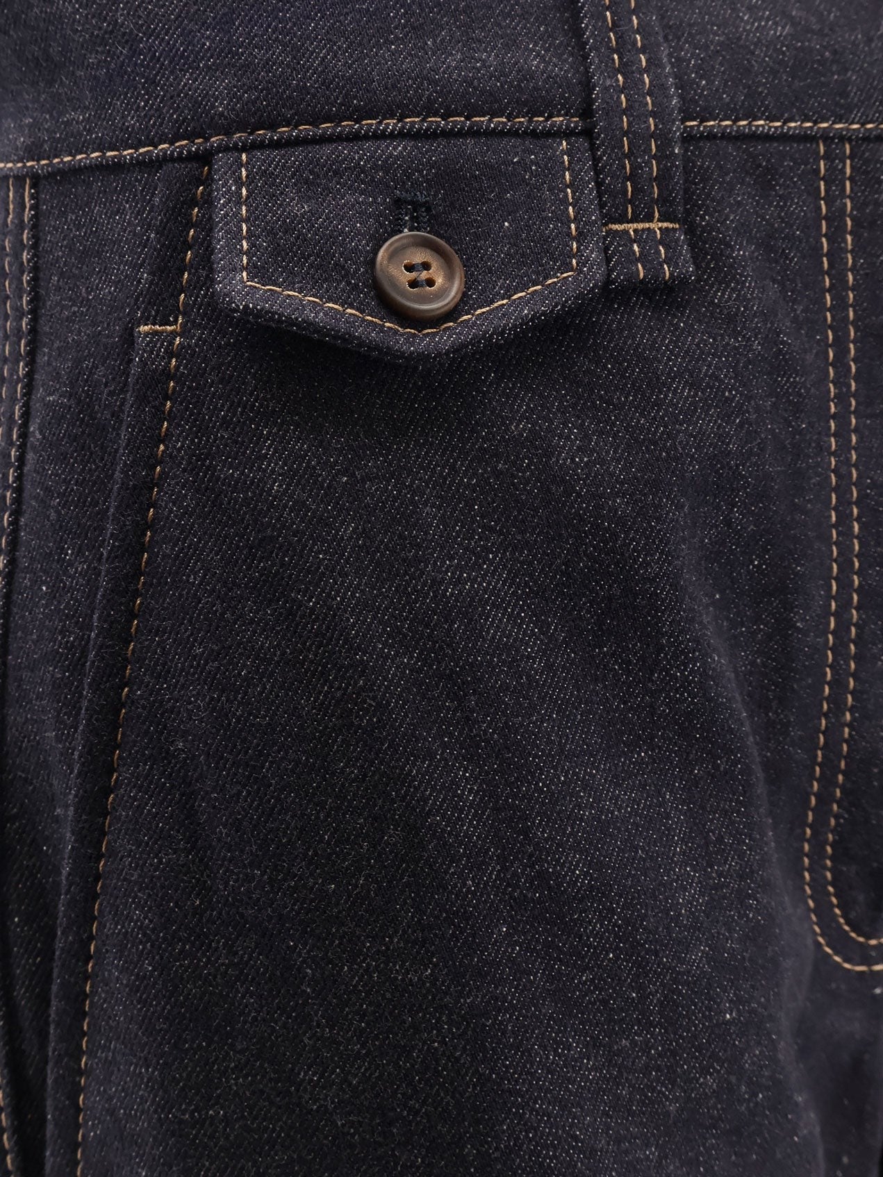 Brunello Cucinelli The Sartorial Square Jeans with contrasting stitiching