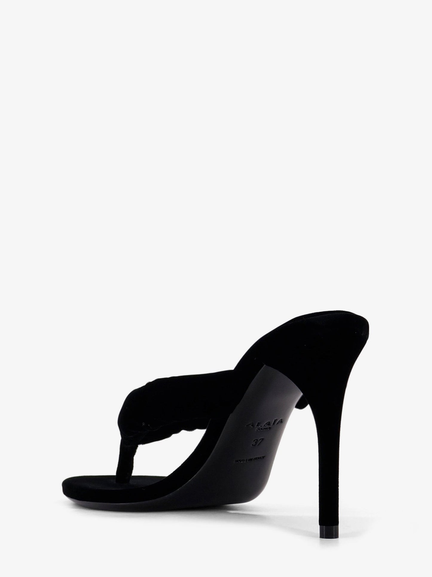 ALAIA Thong Sandals with velvet heel