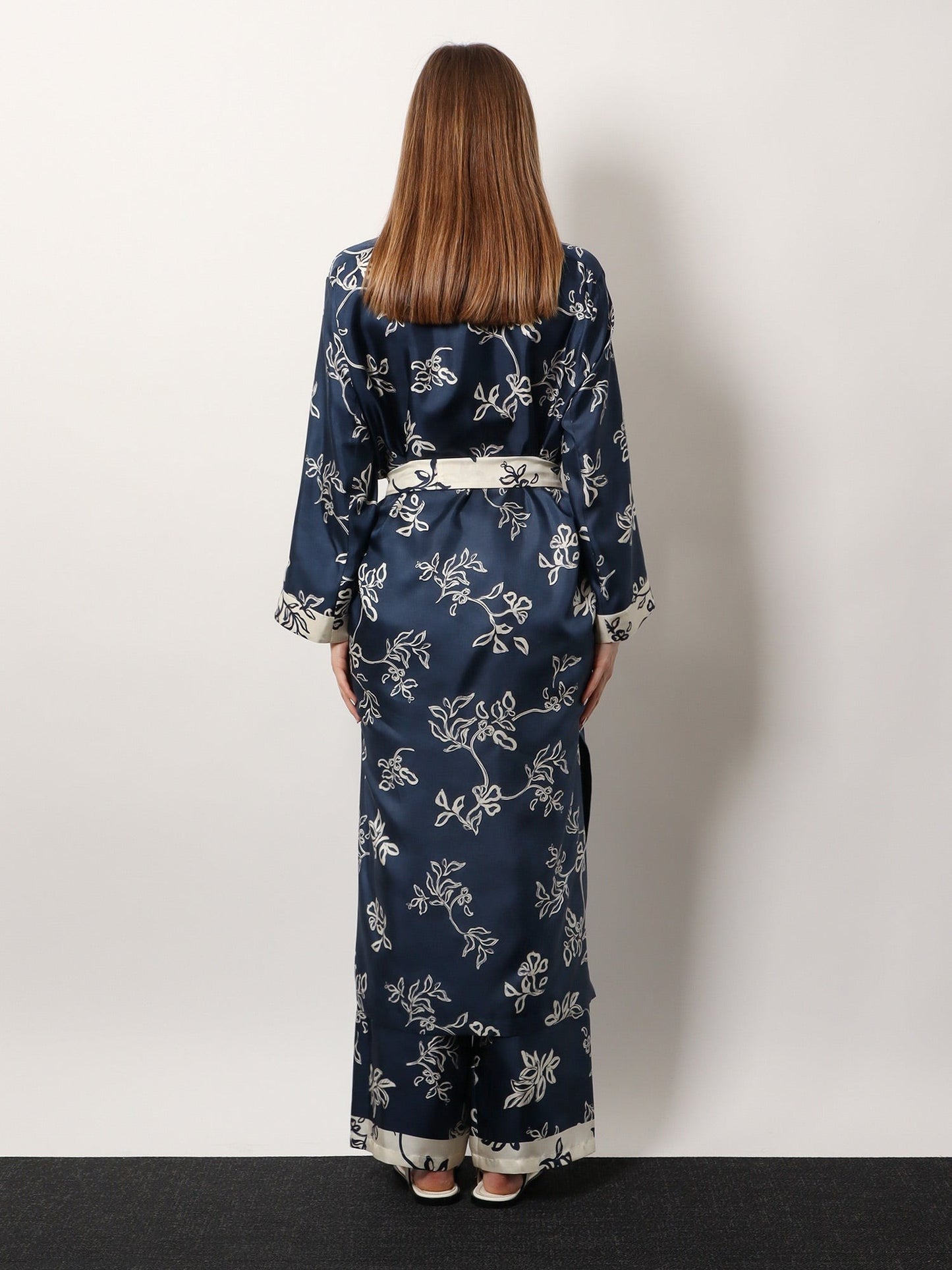 'S MAX MARA Timeo kaftan silk dress with floral print