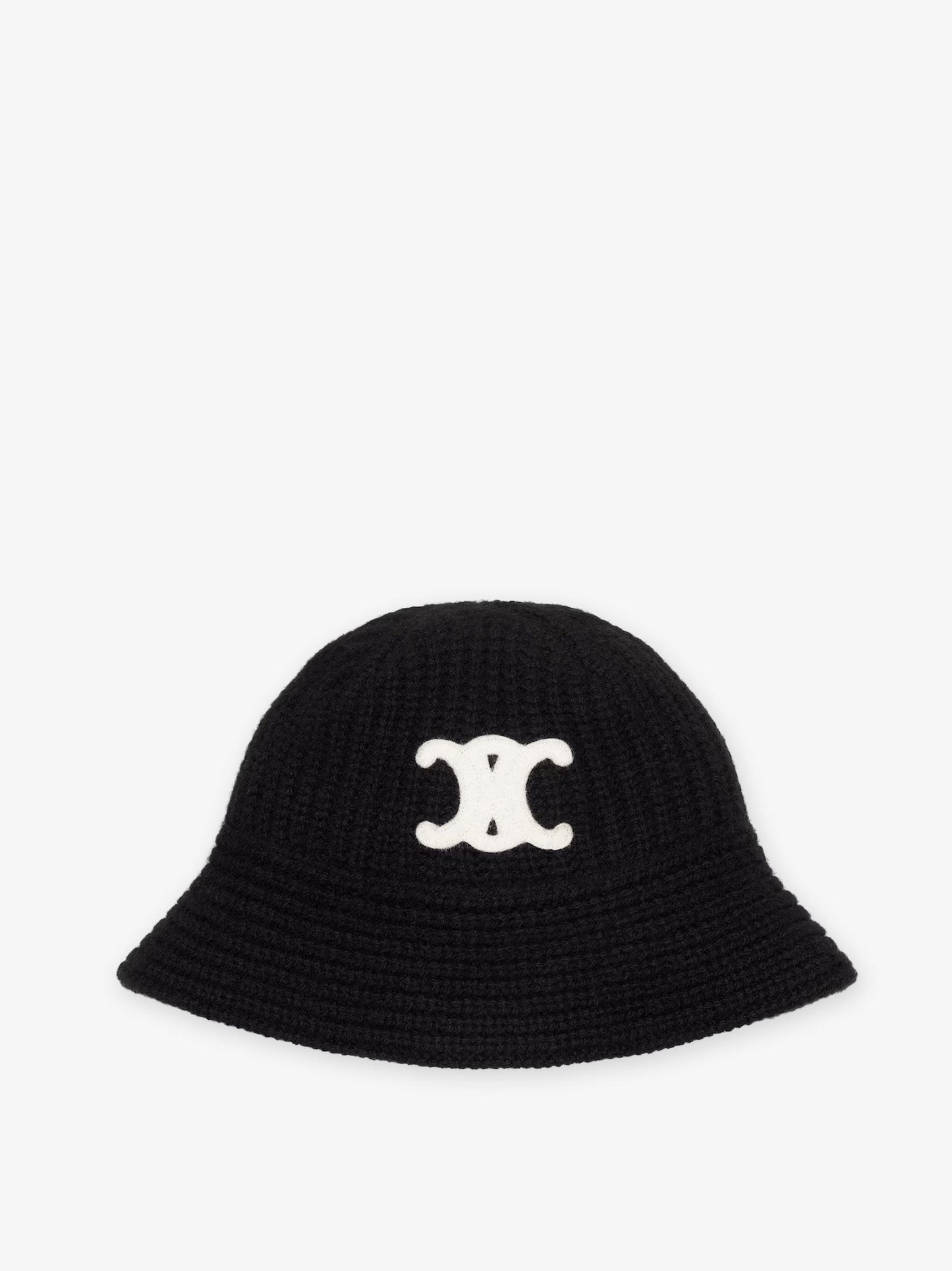 Celine Triomphe cashmere cloche hat