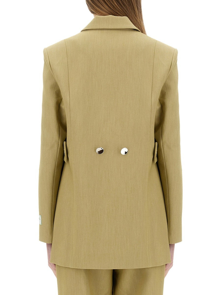 GANNI TWILL SUIT BLAZER