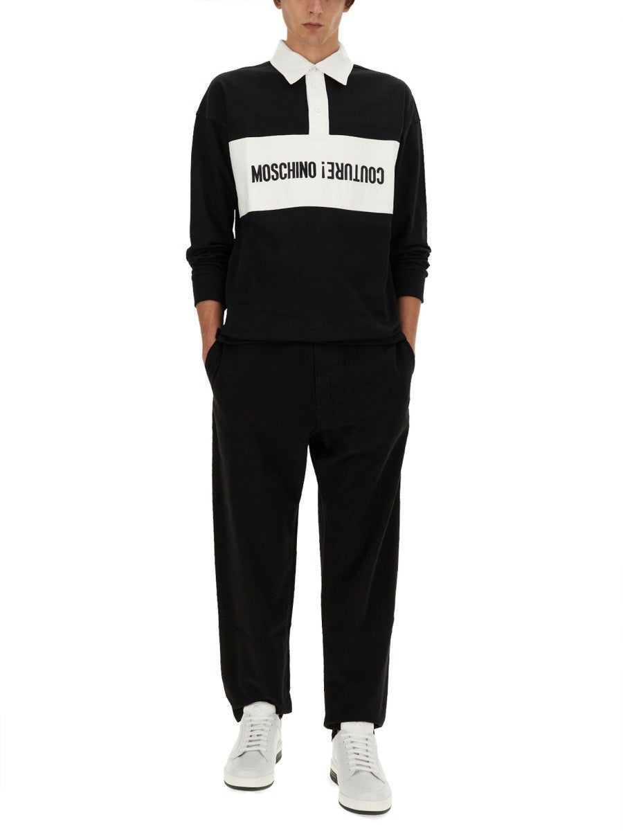 Moschino UPSIDEDOWN LOGO POLO SHIRT