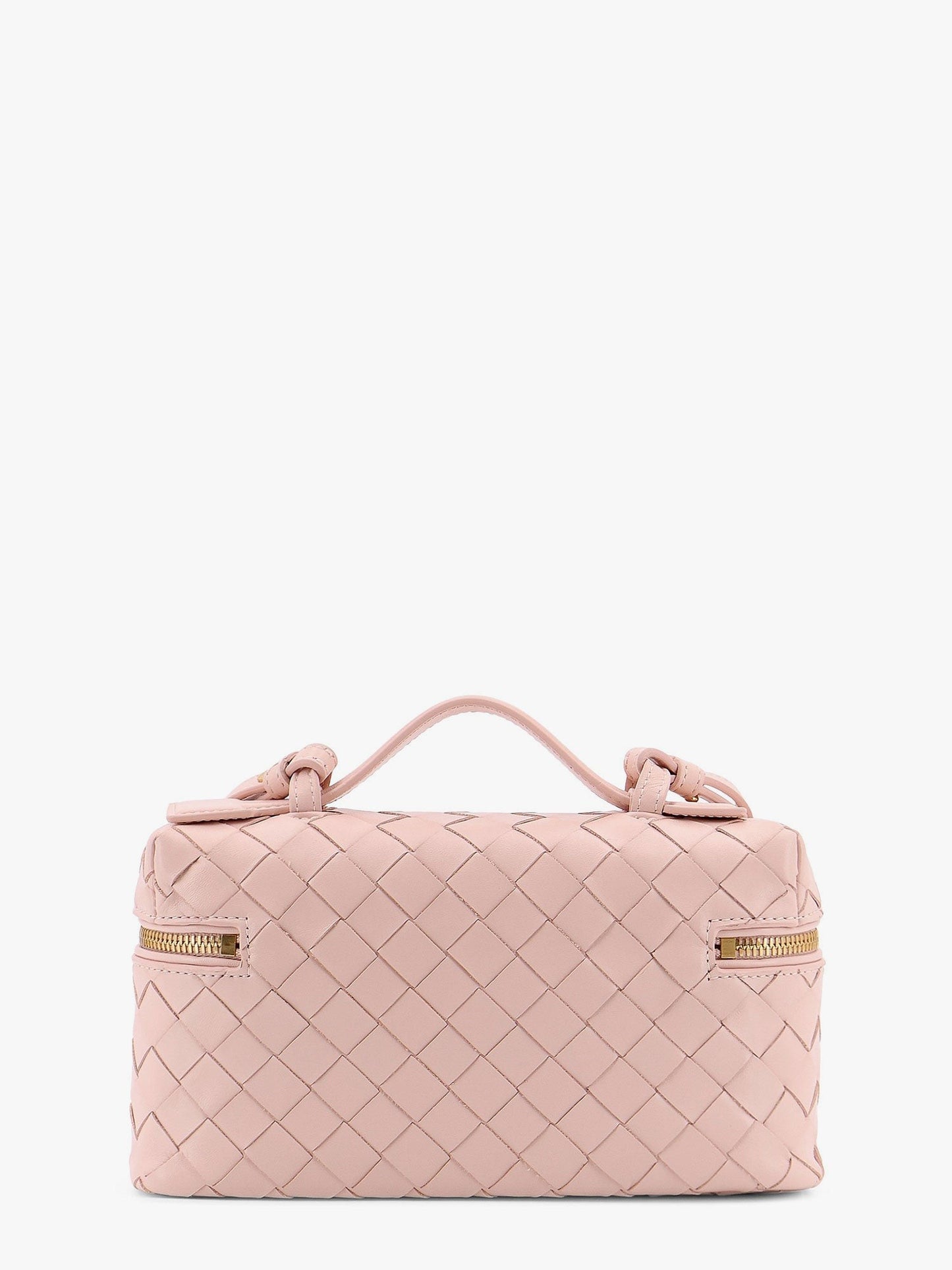 Bottega Veneta Vanity case leather bag with intrecciato iconic motif