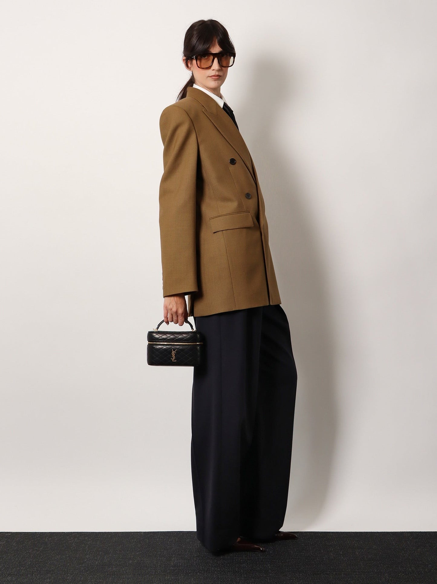 Saint Laurent Vanity gaby matelassé leather handbag