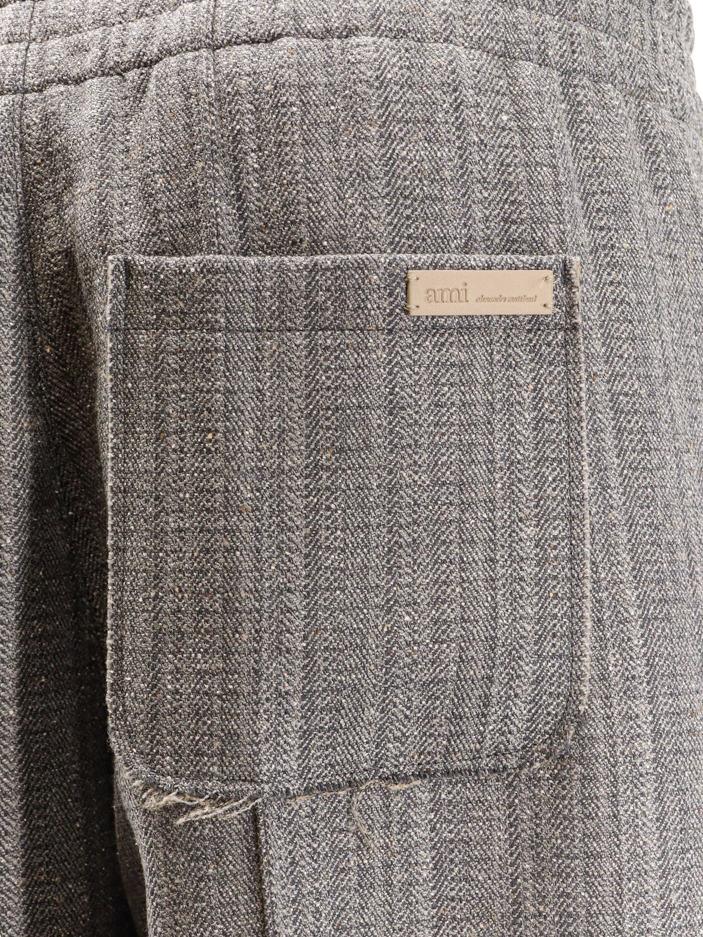 AMI PARIS Virgin wool blend trousers