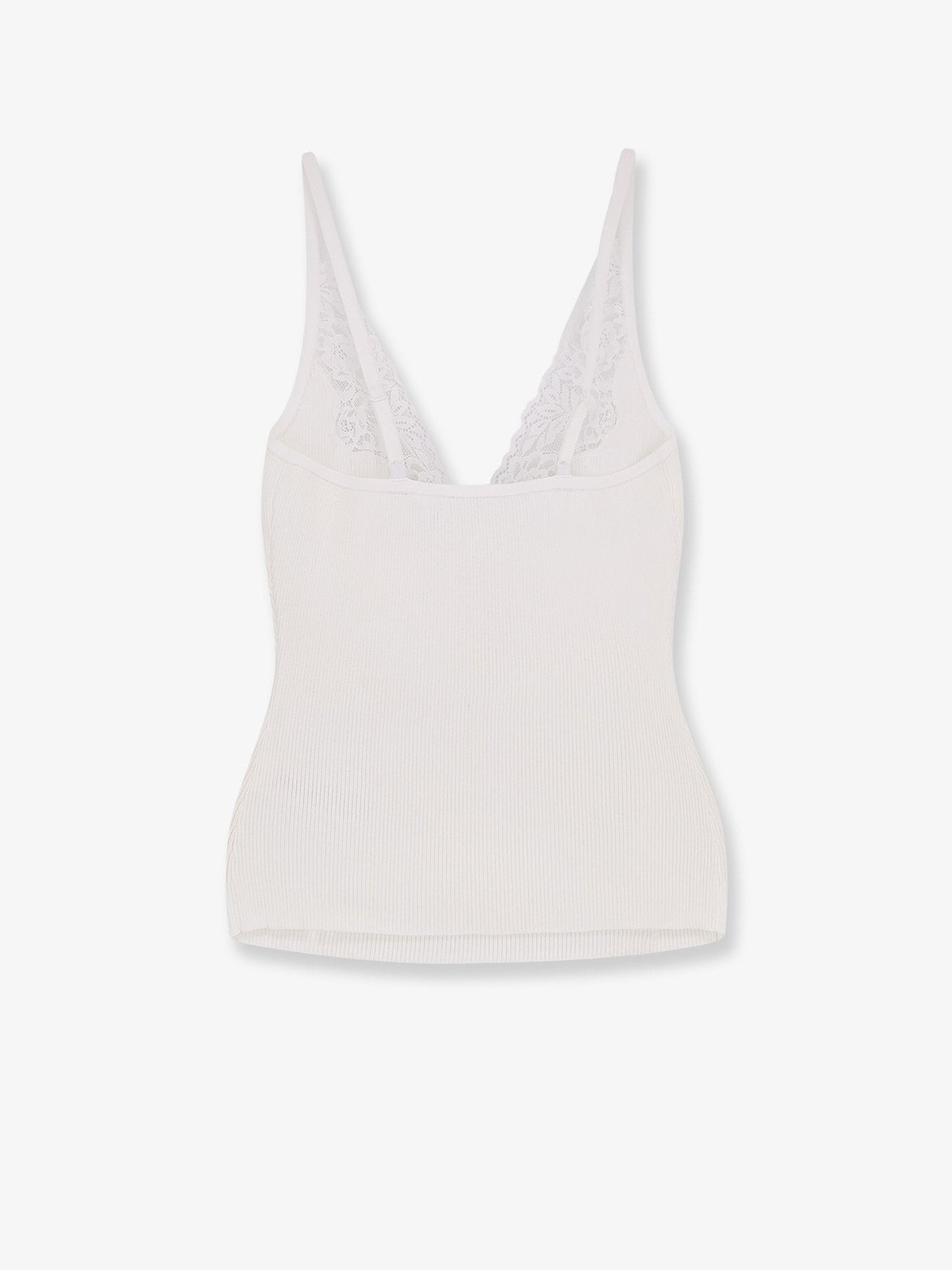 SELF PORTRAIT Viscose top with lace inserts