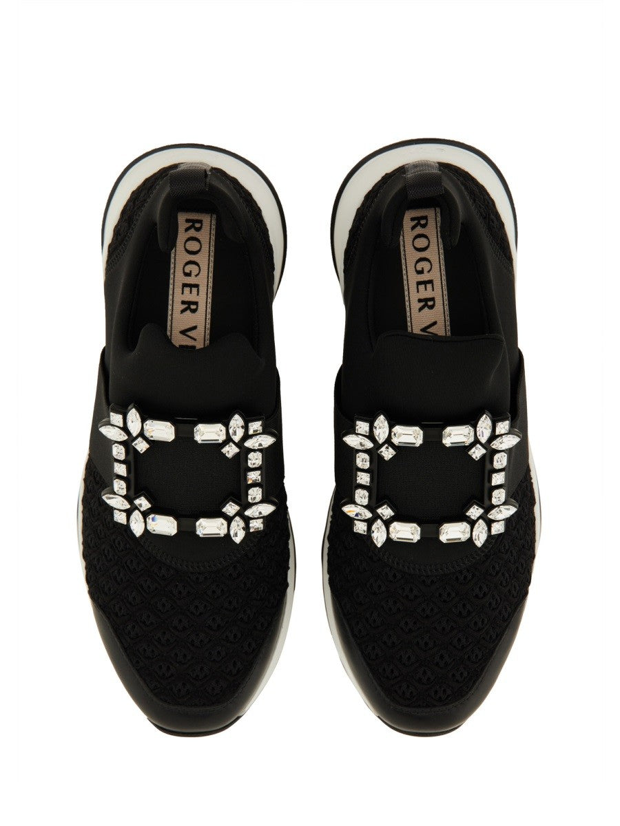 ROGER VIVIER "VIV' RUN" FABRIC SNEAKER
