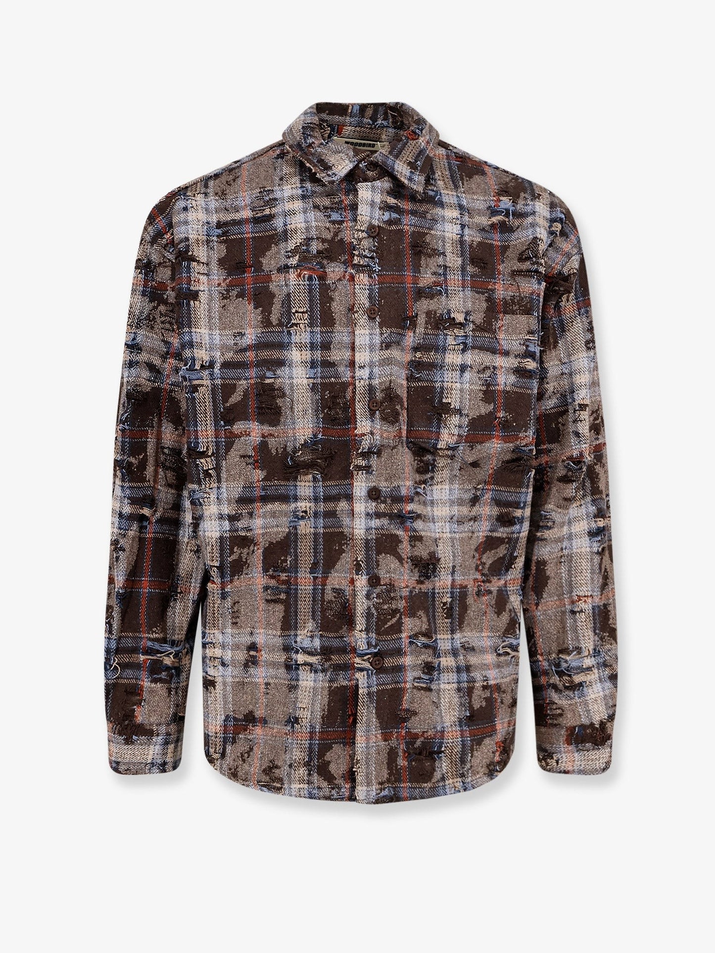 WOODBIRD WBJong Ripped shirt with destroyed effect