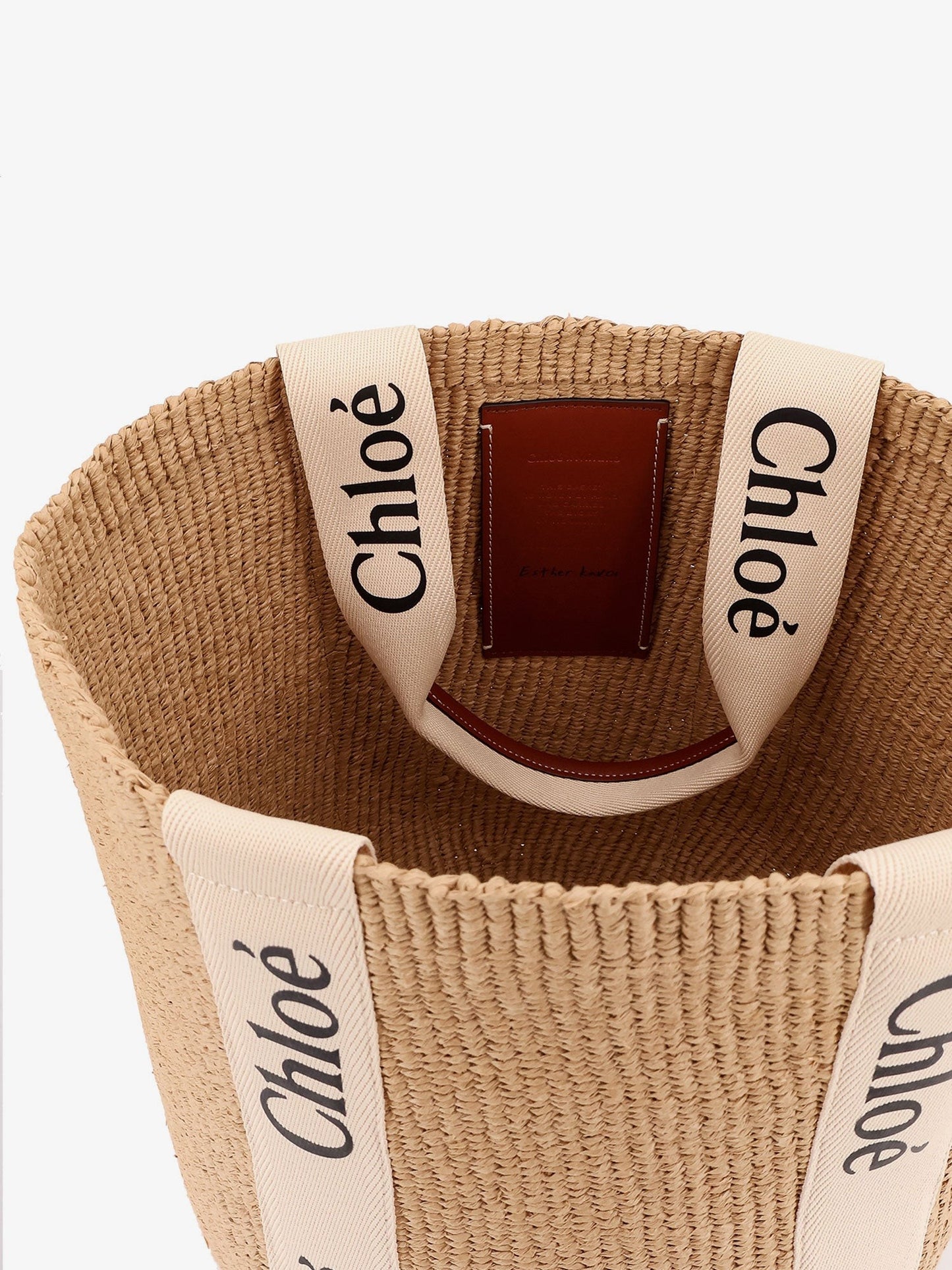 CHLOE' Woody rafia shoulder bag