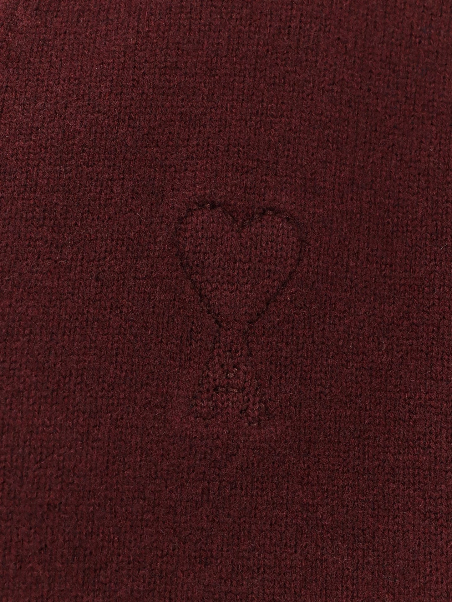 AMI PARIS Wool and cashmere cardigan