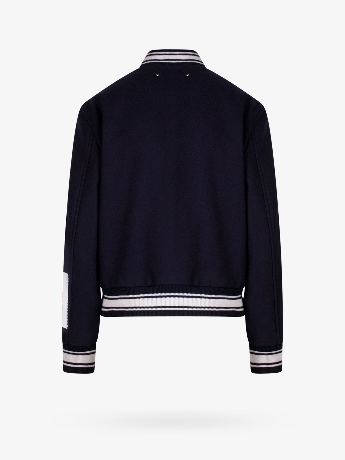Golden Goose Deluxe Brand Wool blend bomber with embroidered logo