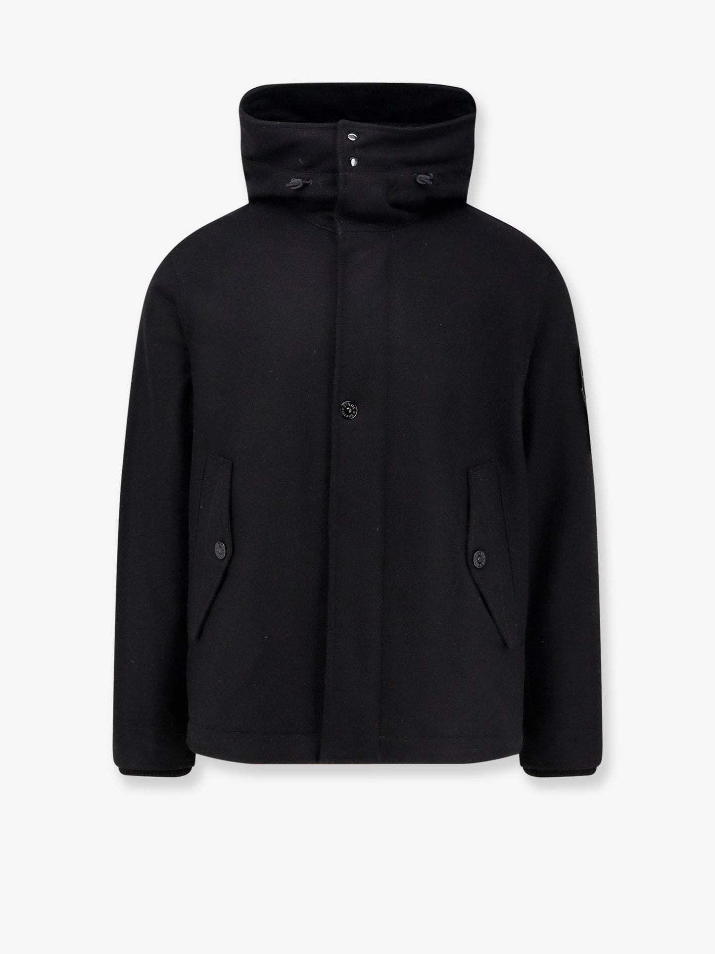 Stone Island Wool blend padded parka jacket