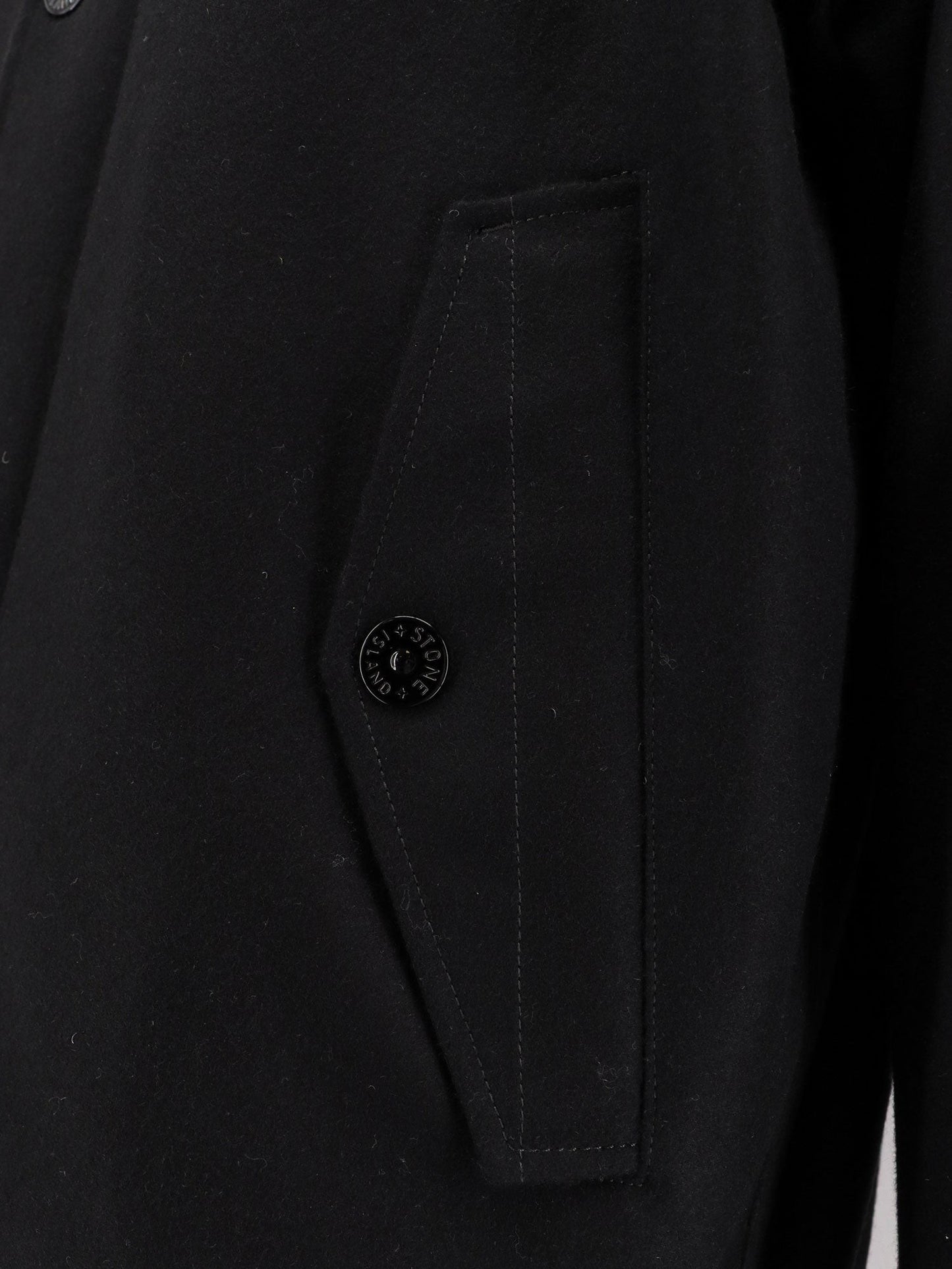 Stone Island Wool blend padded parka jacket