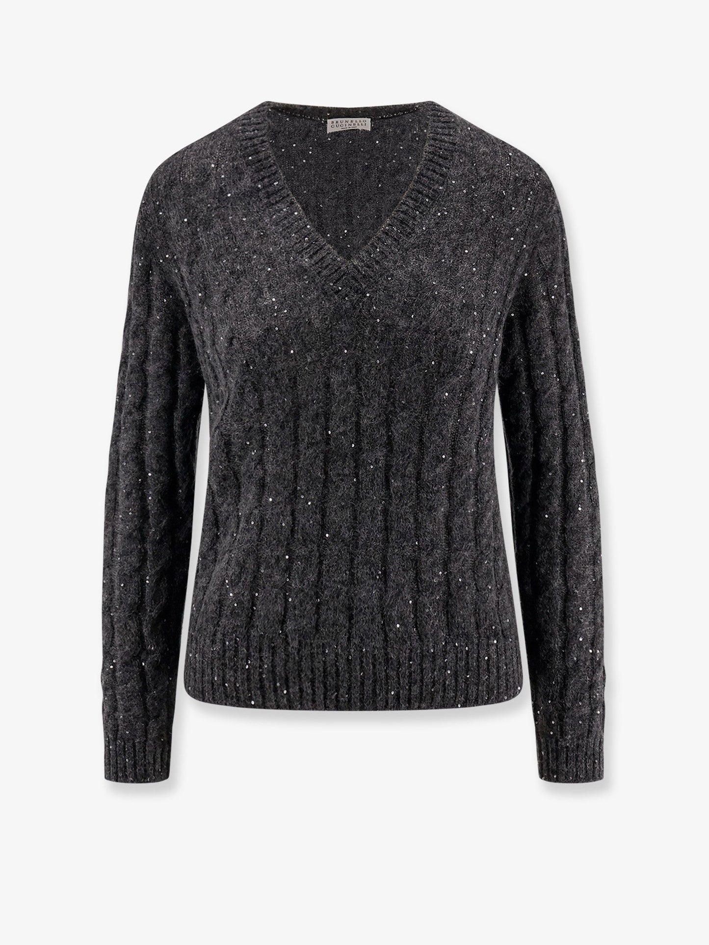 Brunello Cucinelli Wool blend sweater with all-over sequins
