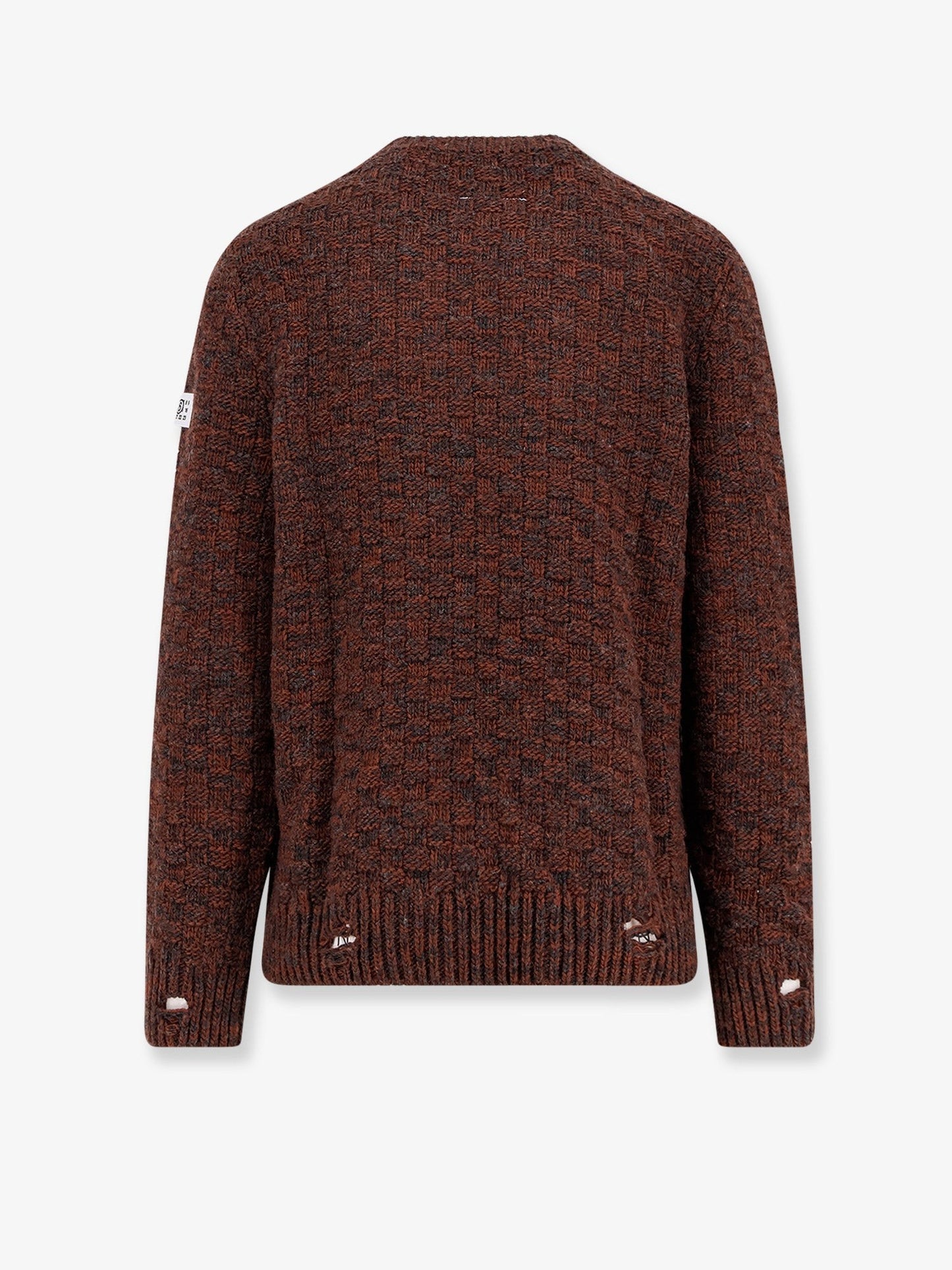 MM6 MAISON MARGIELA Wool blend sweater with distressed effect