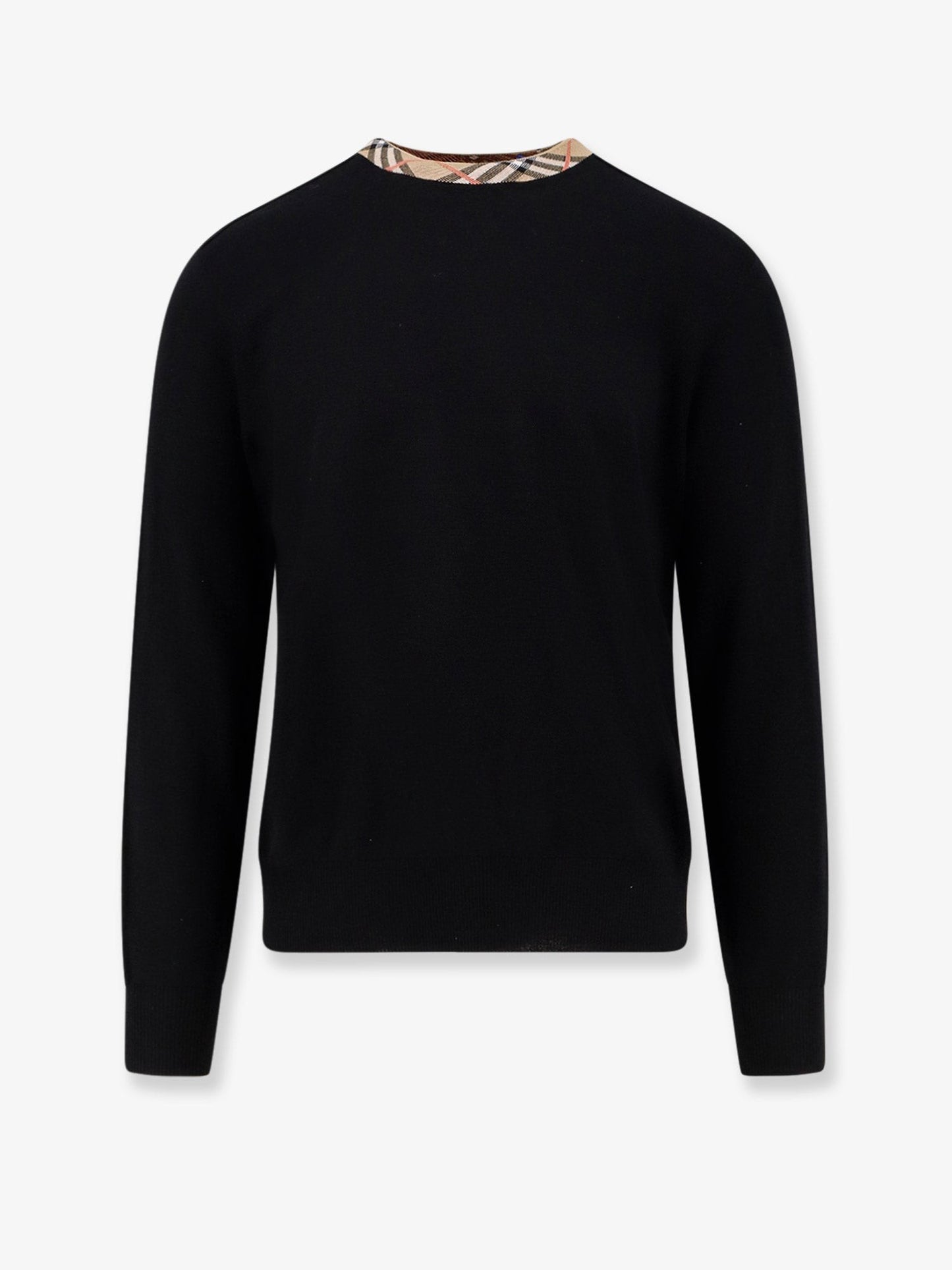Burberry Wool sweater with Check profiles