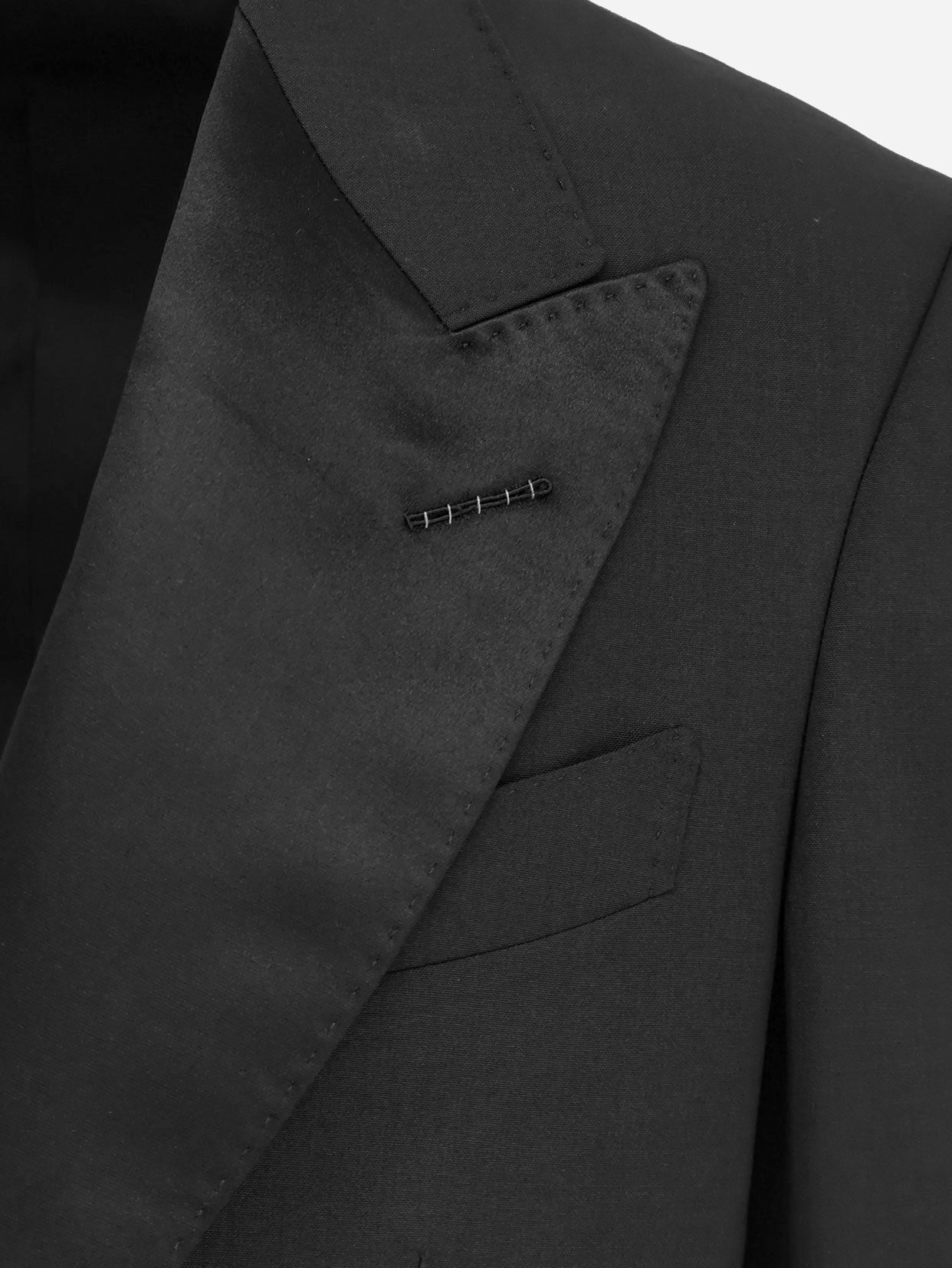 TOM FORD Wool tuxedo with satin profiles