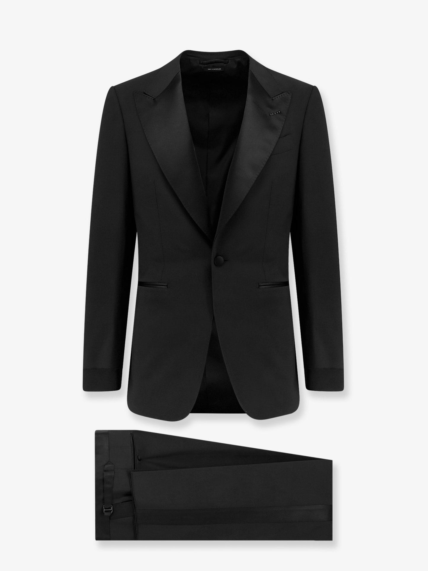 TOM FORD Wool tuxedo with satin profiles