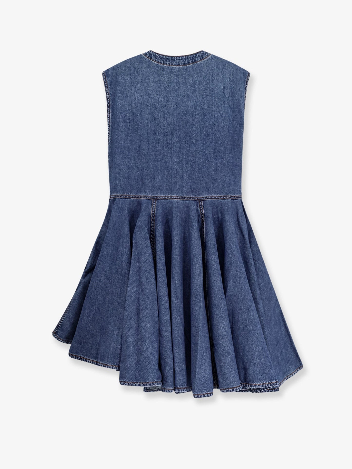 ALAIA Wrap denim dress