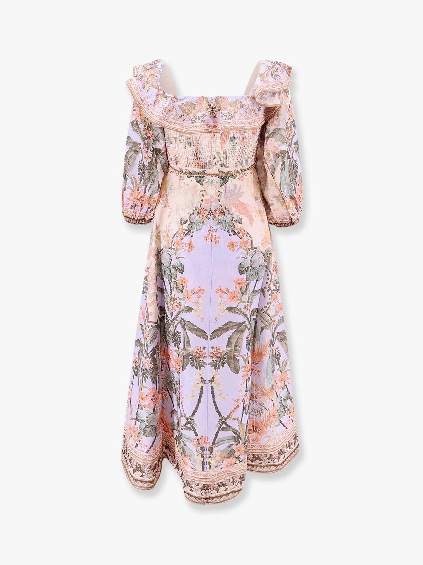 ZIMMERMANN Wylie off-shoulder dress with multicolor print