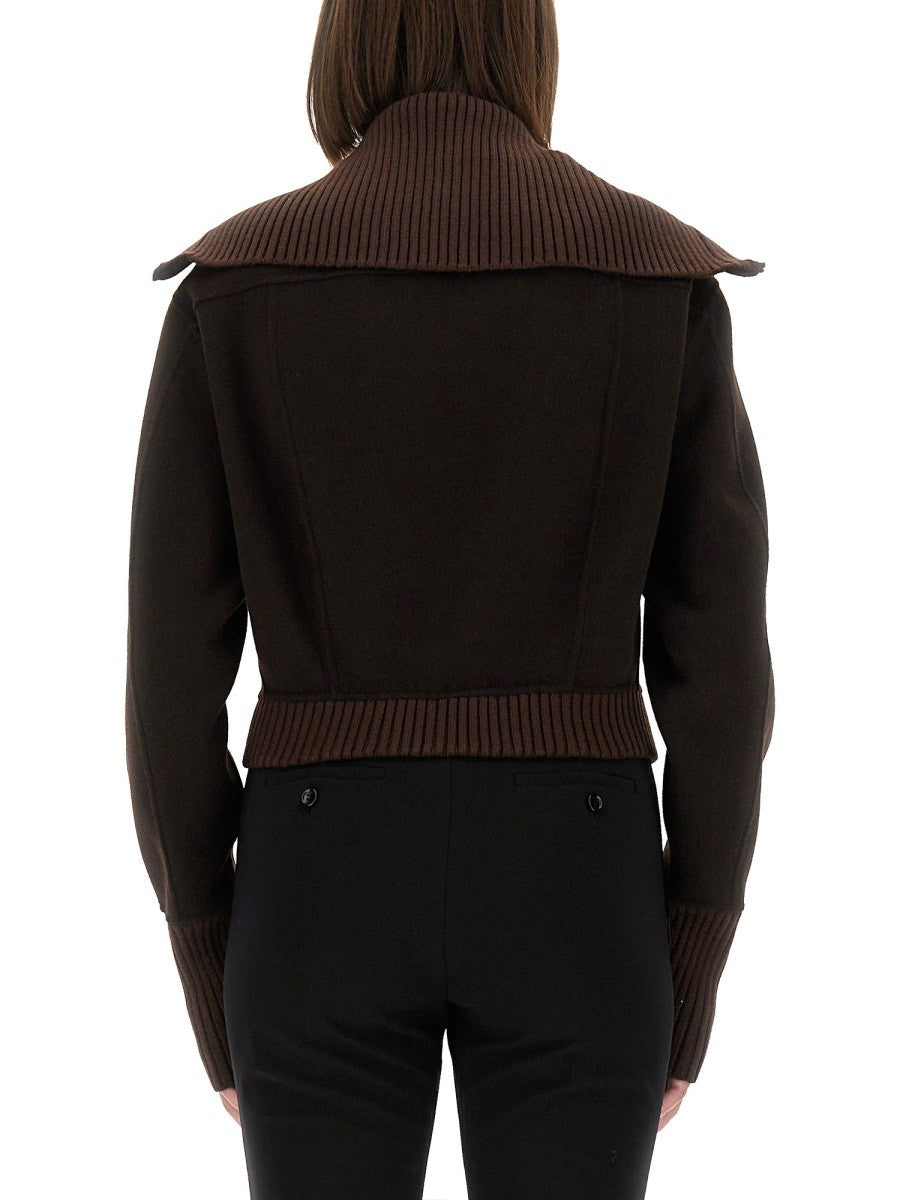 Victoria Beckham ZIPPERED WOOL JACKET