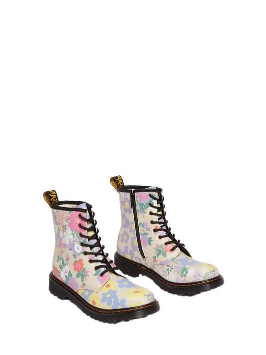 Dr Martens 1460 parchment floral mash up