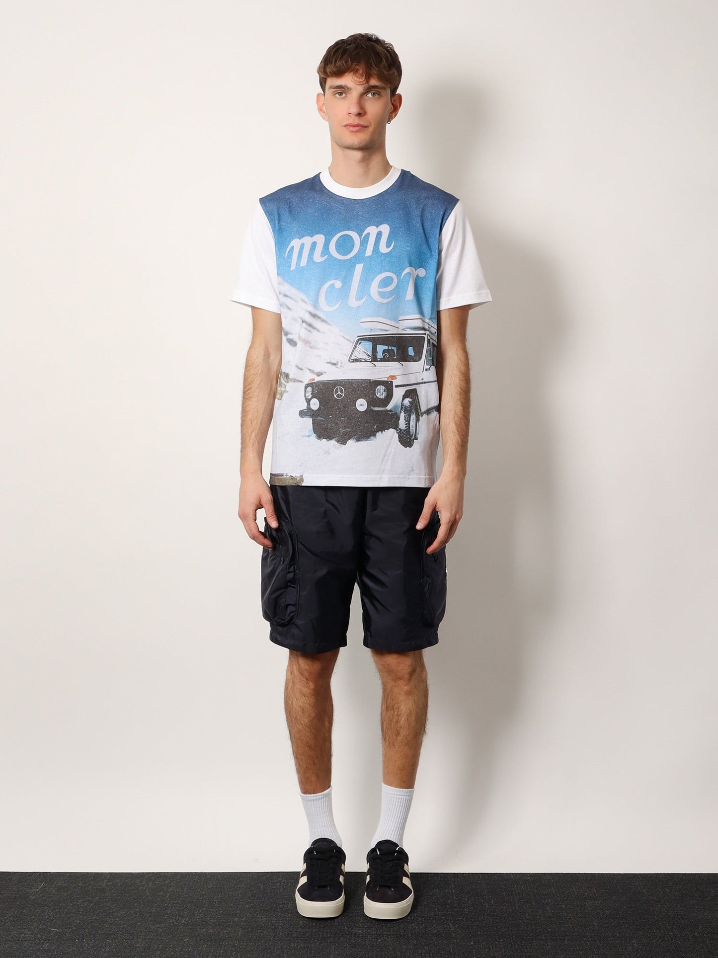 MONCLER GENIUS 3 Moncler Mercedes-Benz designed by Nigoldeneye cotton T-shirt