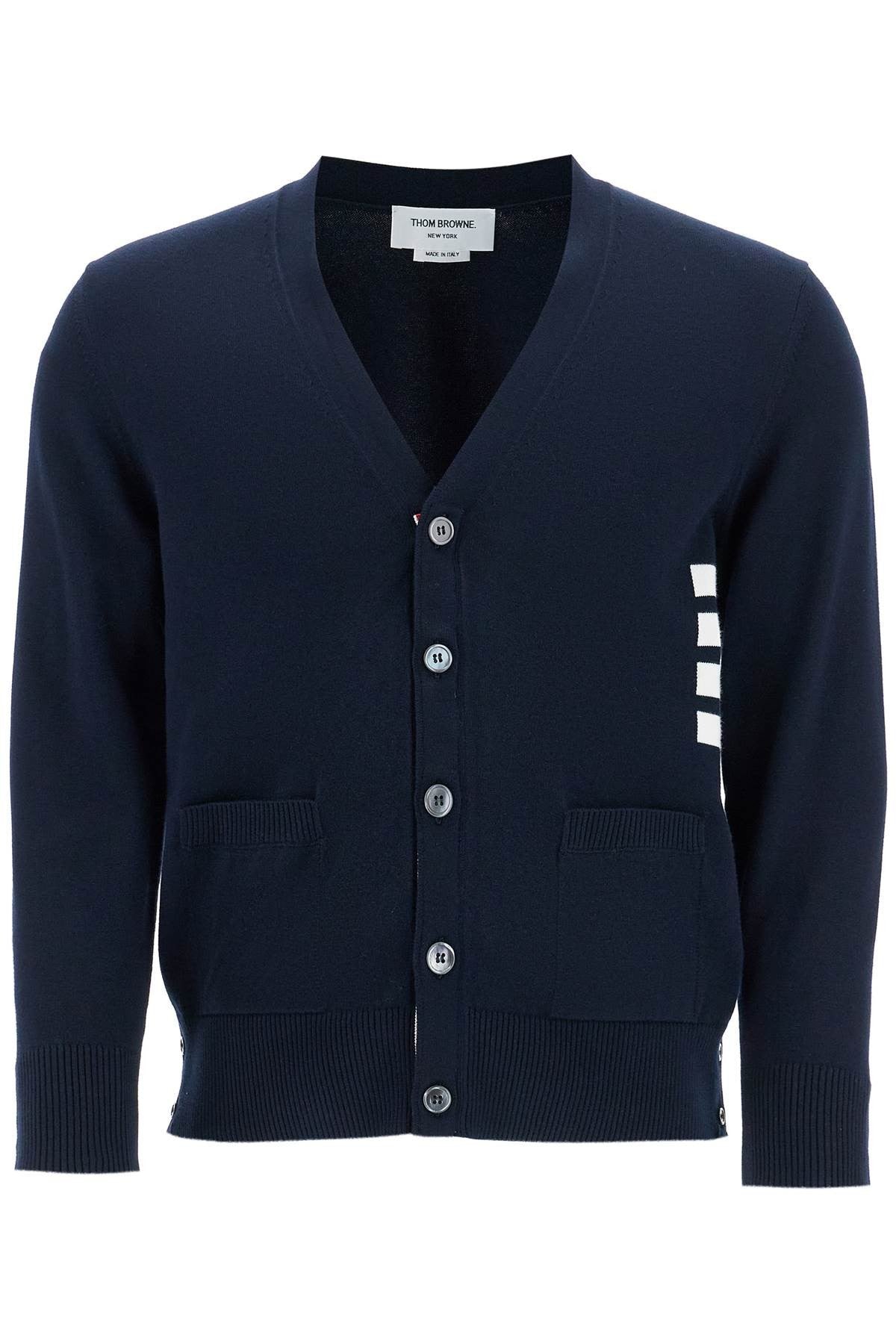 THOM BROWNE 4-bar cotton cardigan for