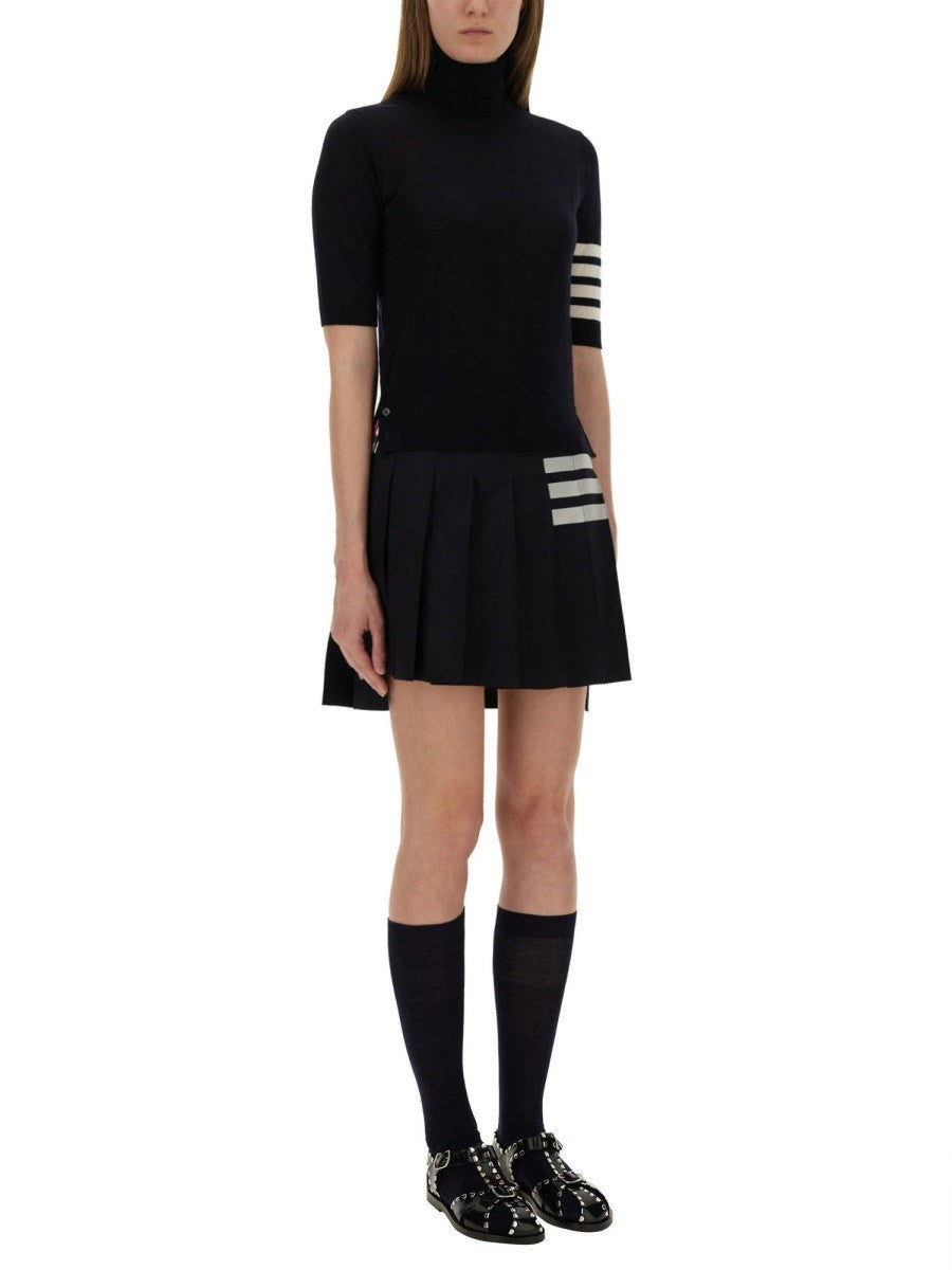 THOM BROWNE "4-BAR TURTLENECK" JERSEY
