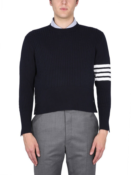 THOM BROWNE 4BAR STRIPE JERSEY