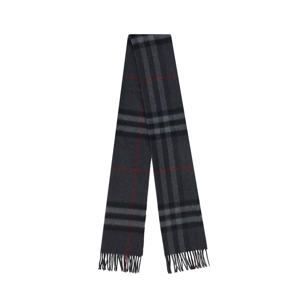Burberry Gray Cashmere Scarf