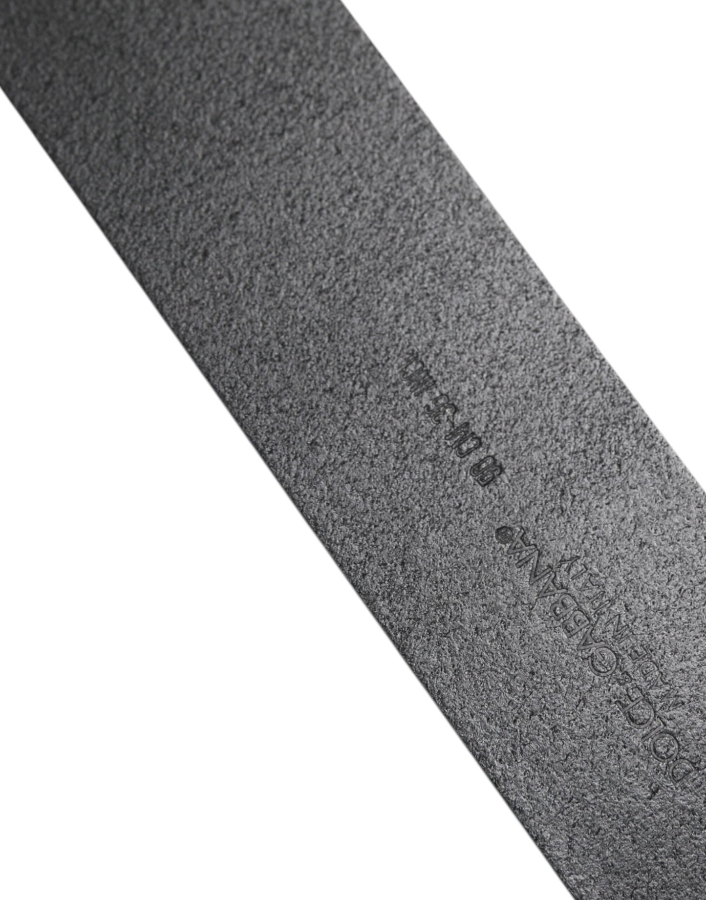 Dolce & Gabbana Black Leather Classic Metal Buckle Belt