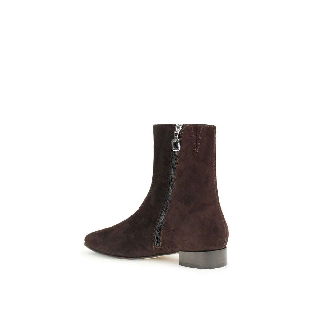 Carel Paris Brown Leather Ankle Boots