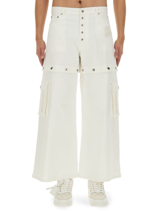 Off-white 90'S SUPER BAGGY JEANS