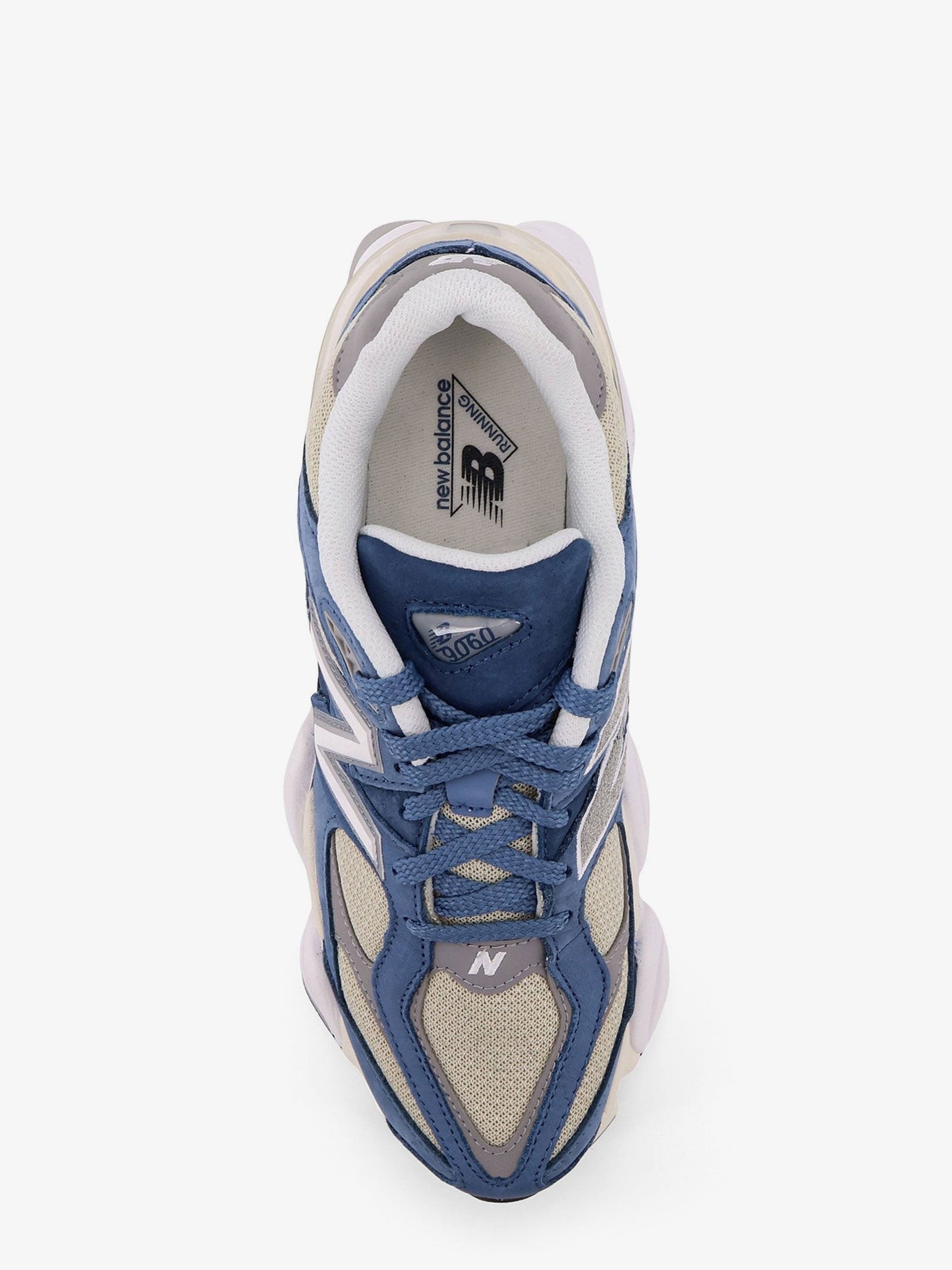 New Balance 9060 mesh low-top sneakers with suede inserts