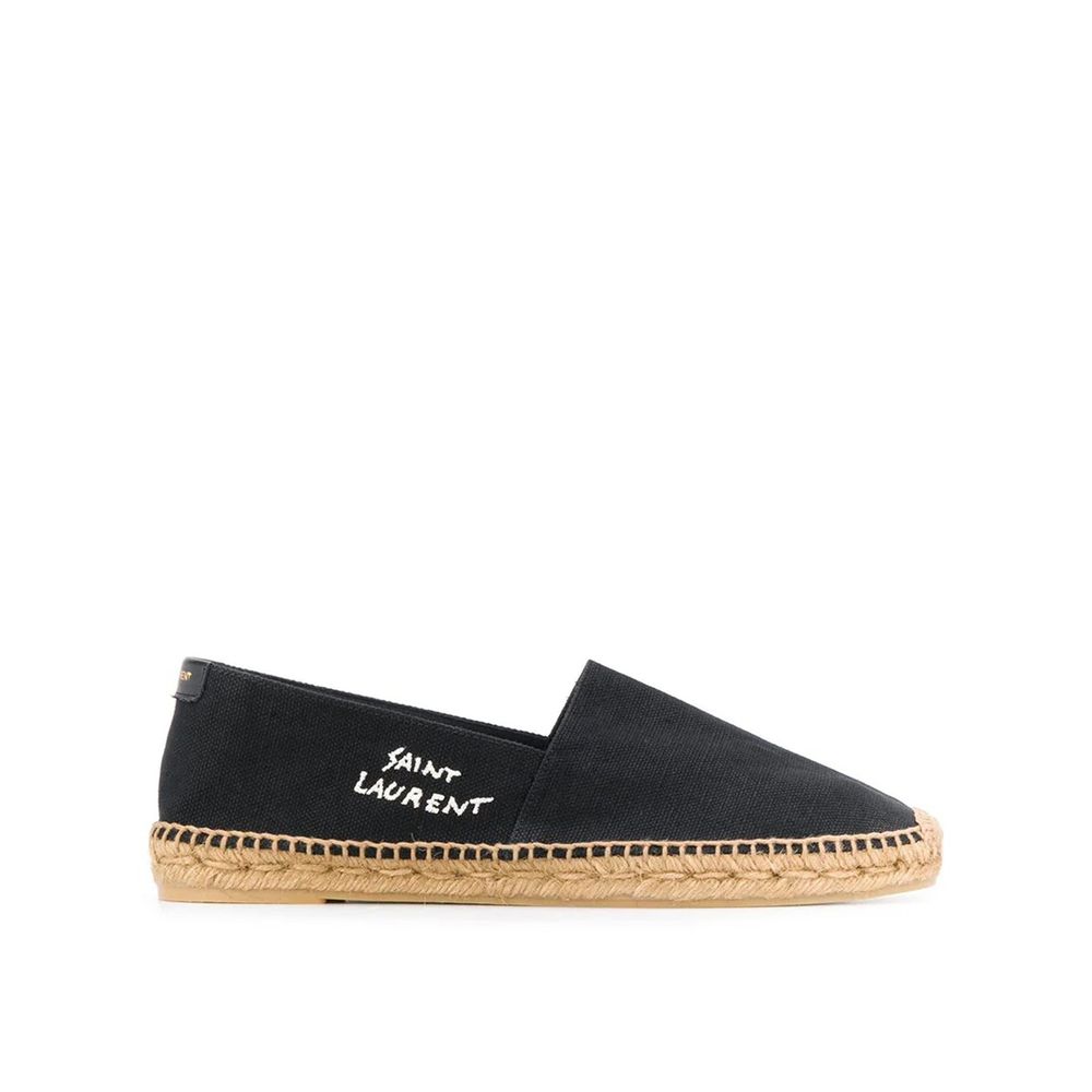 Saint Laurent Black Canvas Espadrilles