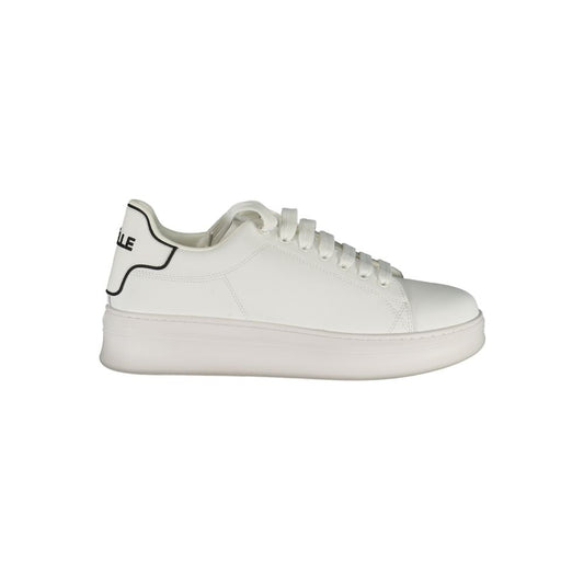 Gaelle Paris White Polyethylene Sneaker
