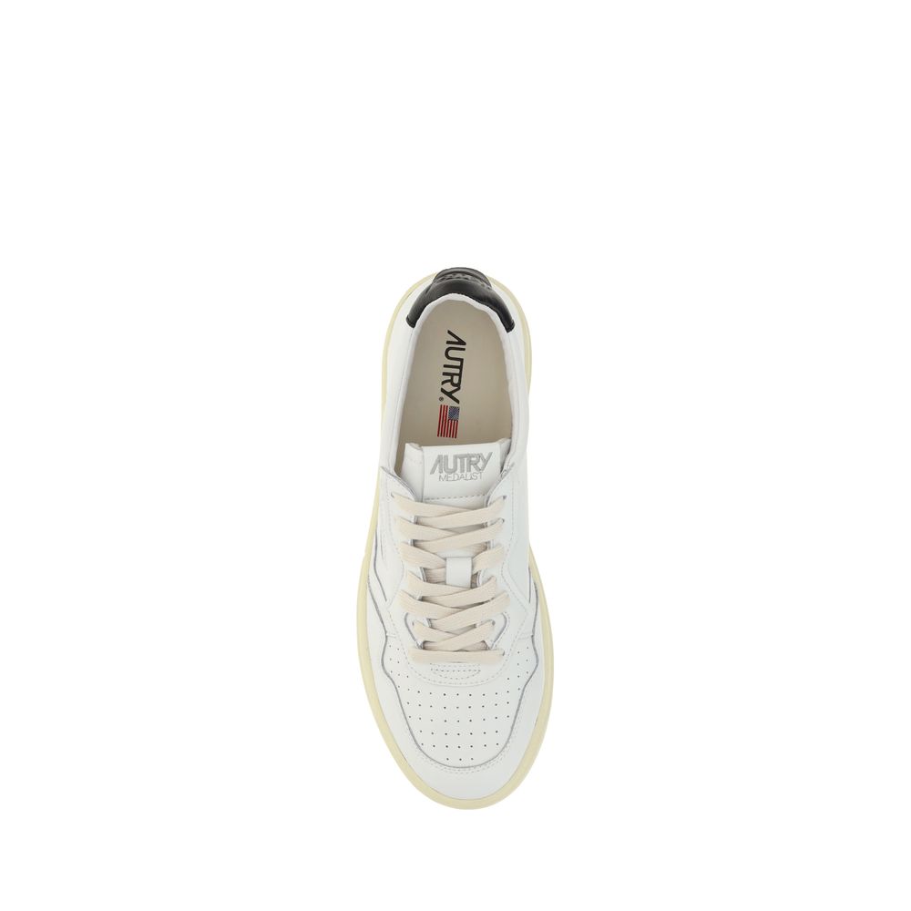 Autry White Calf Leather Bos Taurus Sneakers