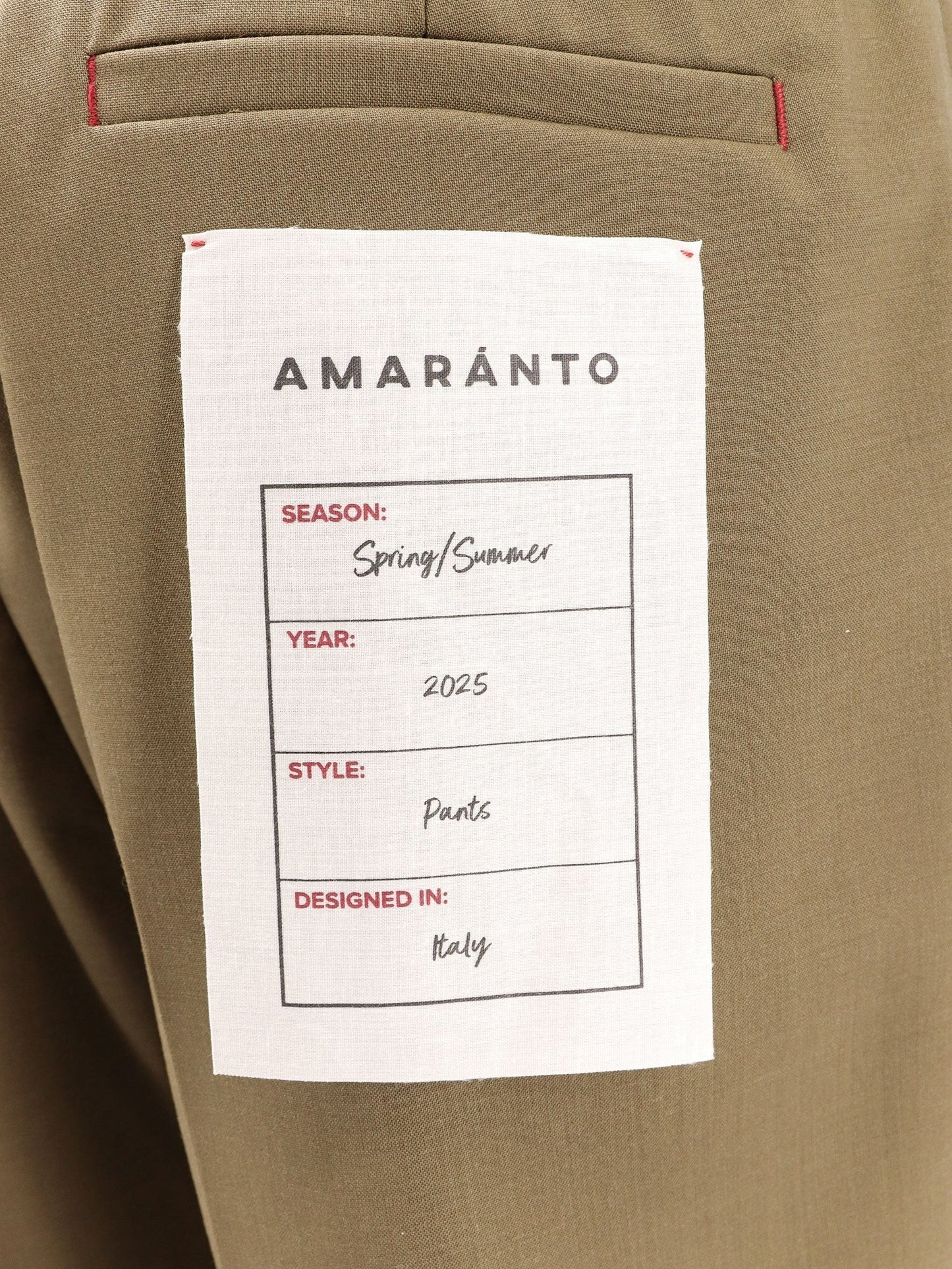 AMARANTO AMARANTO TROUSER