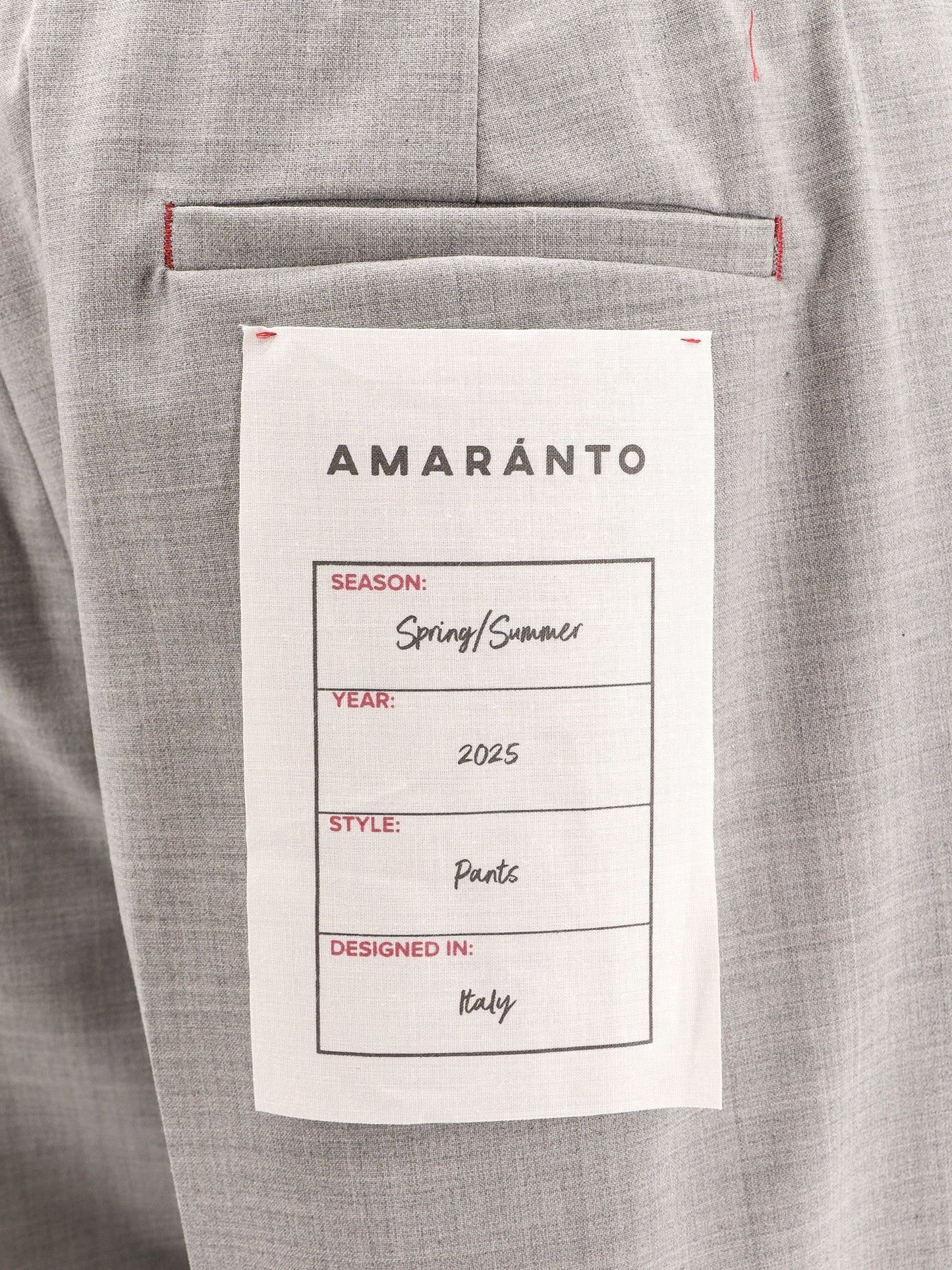 AMARANTO AMARANTO TROUSER